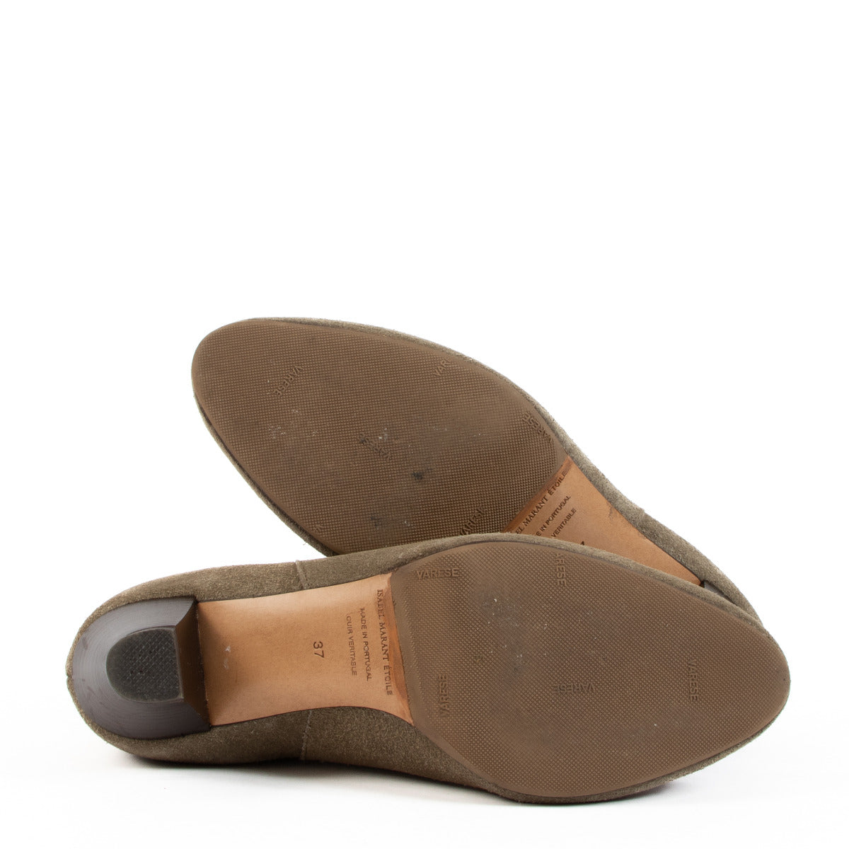 Isabel Marant Etoile Bottines Dyna en daim taupe - Taille 37
