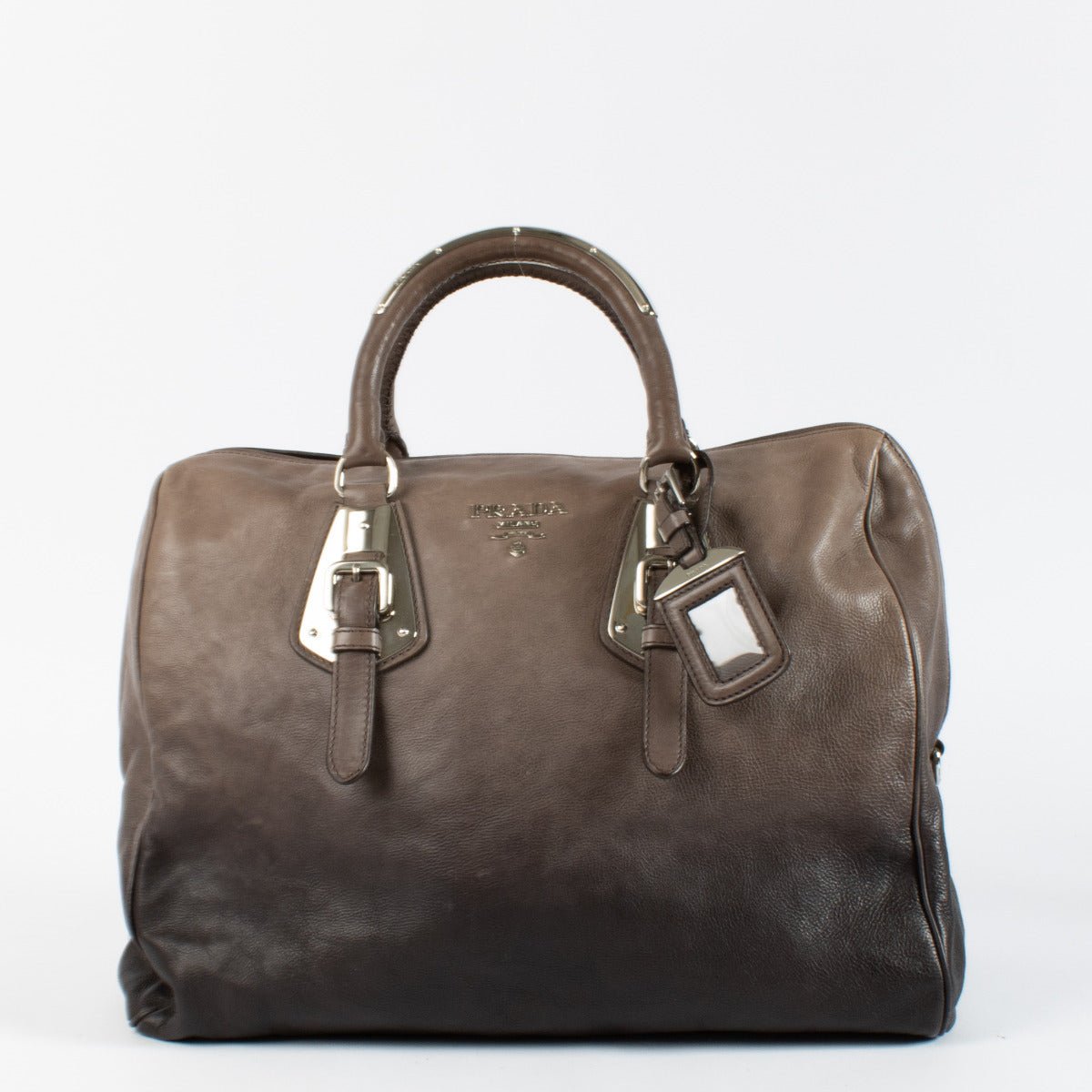 Prada Grey Ombre Top Handle Bag
