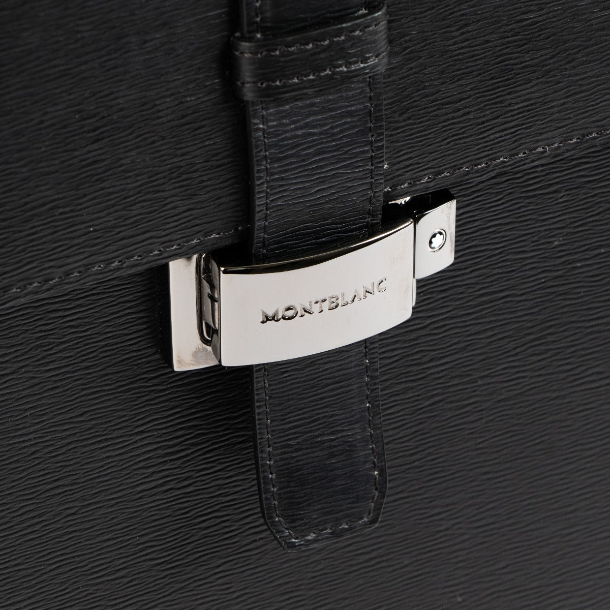 Montblanc Black Leather 4810 Westside Briefcase