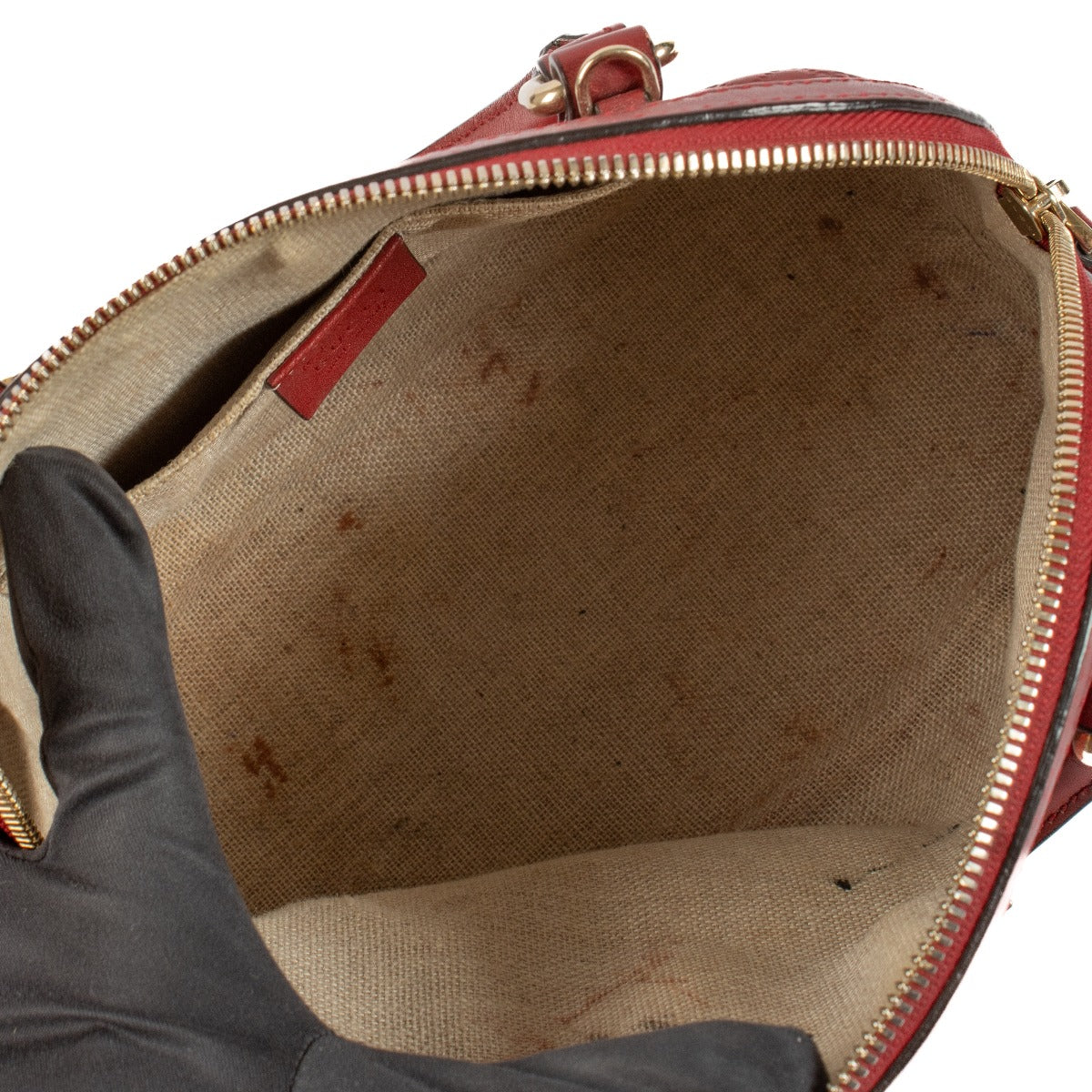 Gucci Red Microguccissima Mini Dome Bag