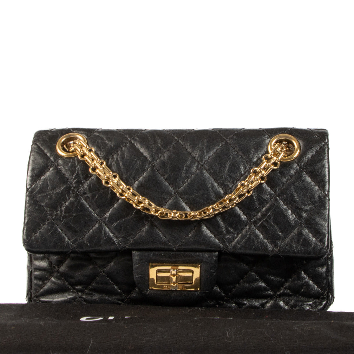 Chanel Zwart 2.55 Mini Schoudertas