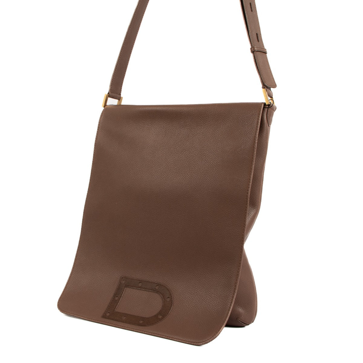 Delvaux Louise Baudrier GM Taupe