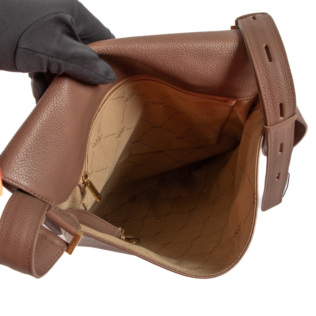 Delvaux Louise Baudrier GM Taupe Trotteur