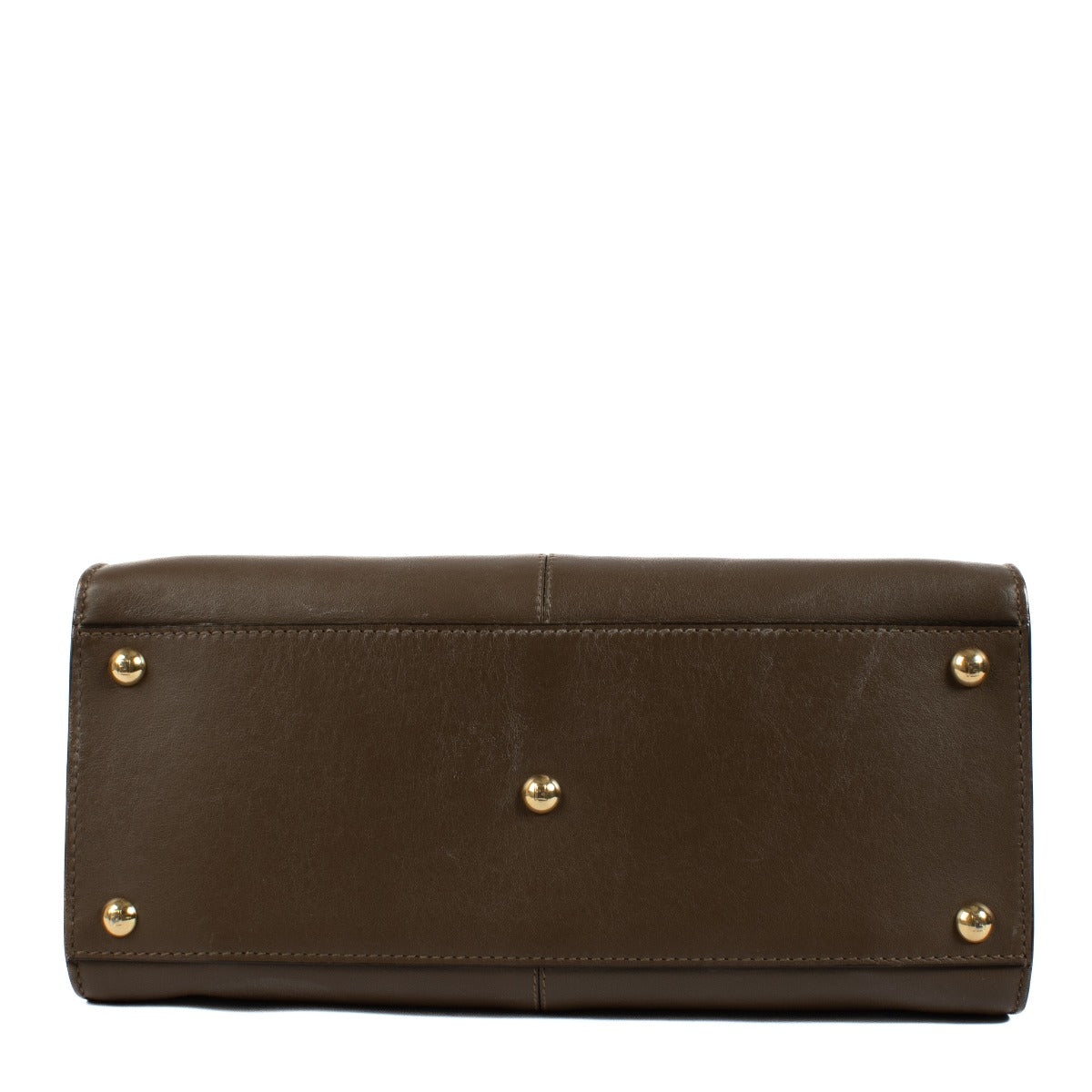 Shop safe online at Labellov in Antwerp, Brussels and Knokke this 100% authentic second hand Fendi Brown Leather Peekaboo X-Lite Medium Top Handle Bag