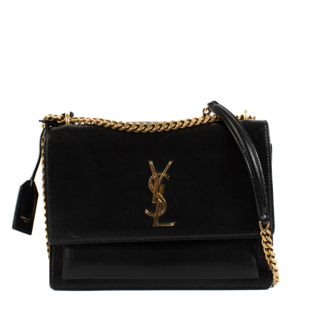 Shop safe online at Labellov in Antwerp, Brussels and Knokke this 100% authentic second hand Saint Laurent Black Sunset Medium Bag