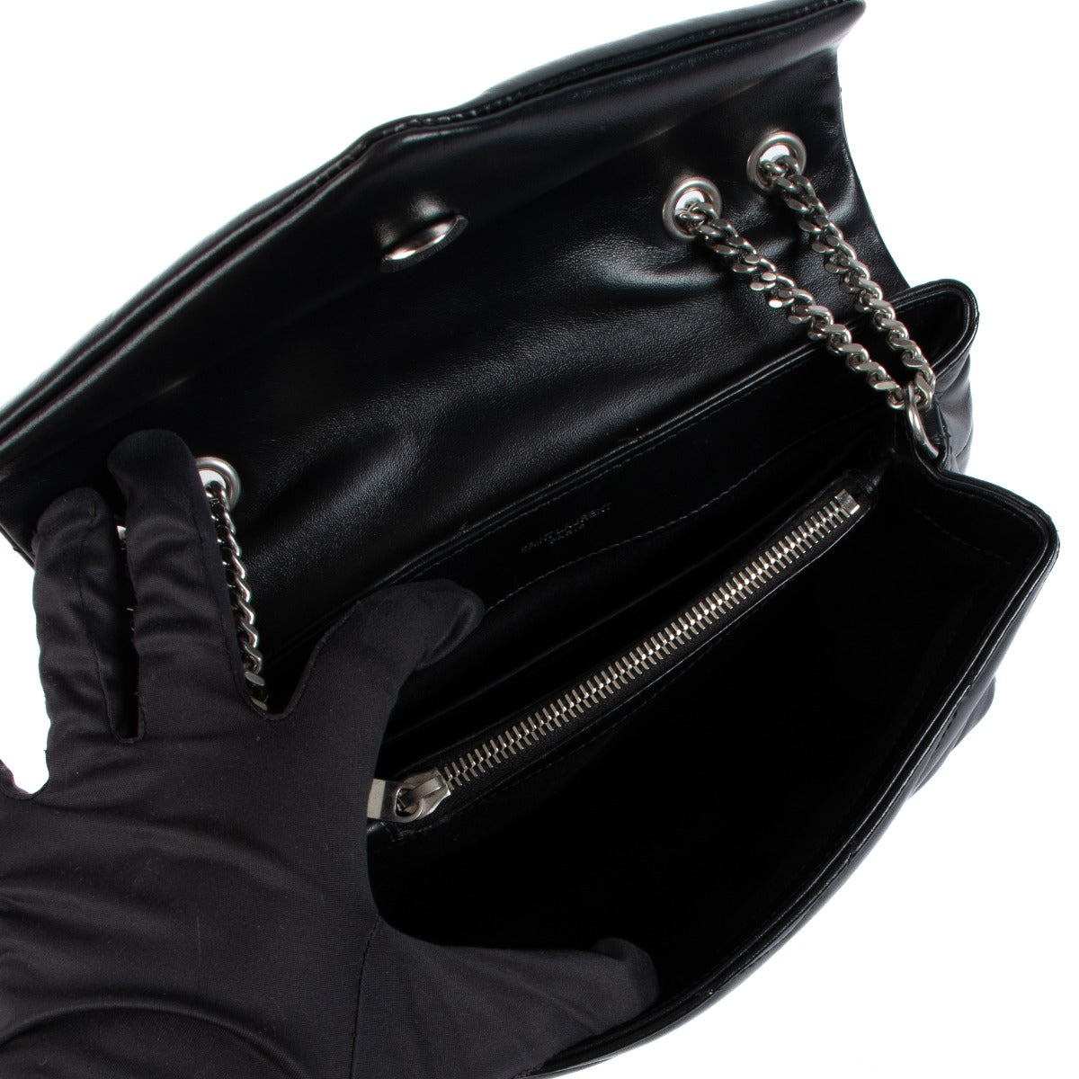 Sac Loulou petit modèle noir Saint Laurent