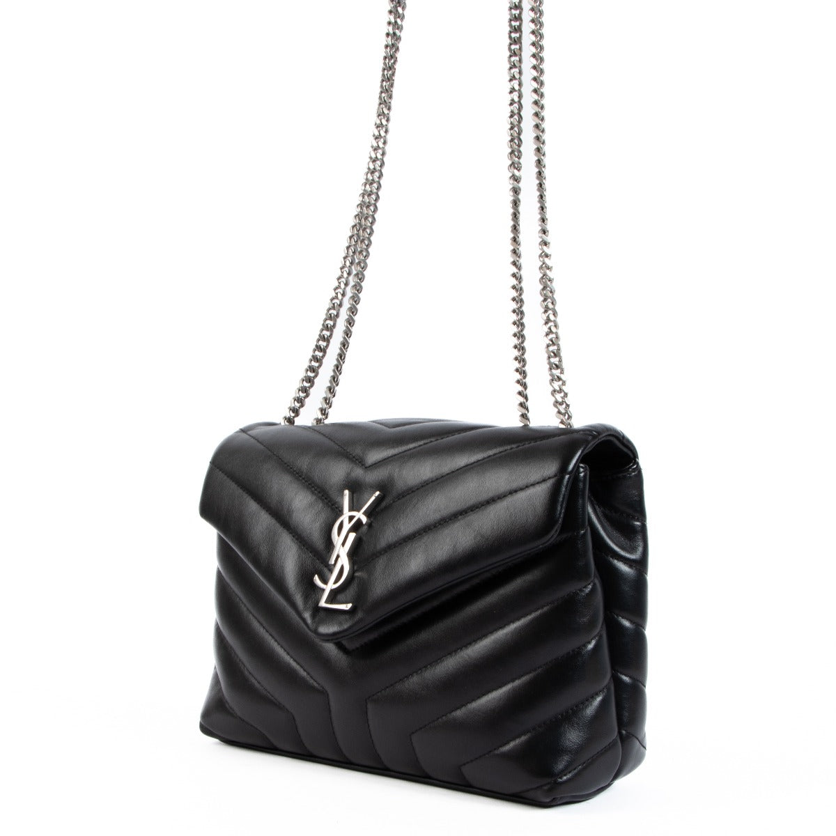 Saint Laurent Black Loulou Small Bag