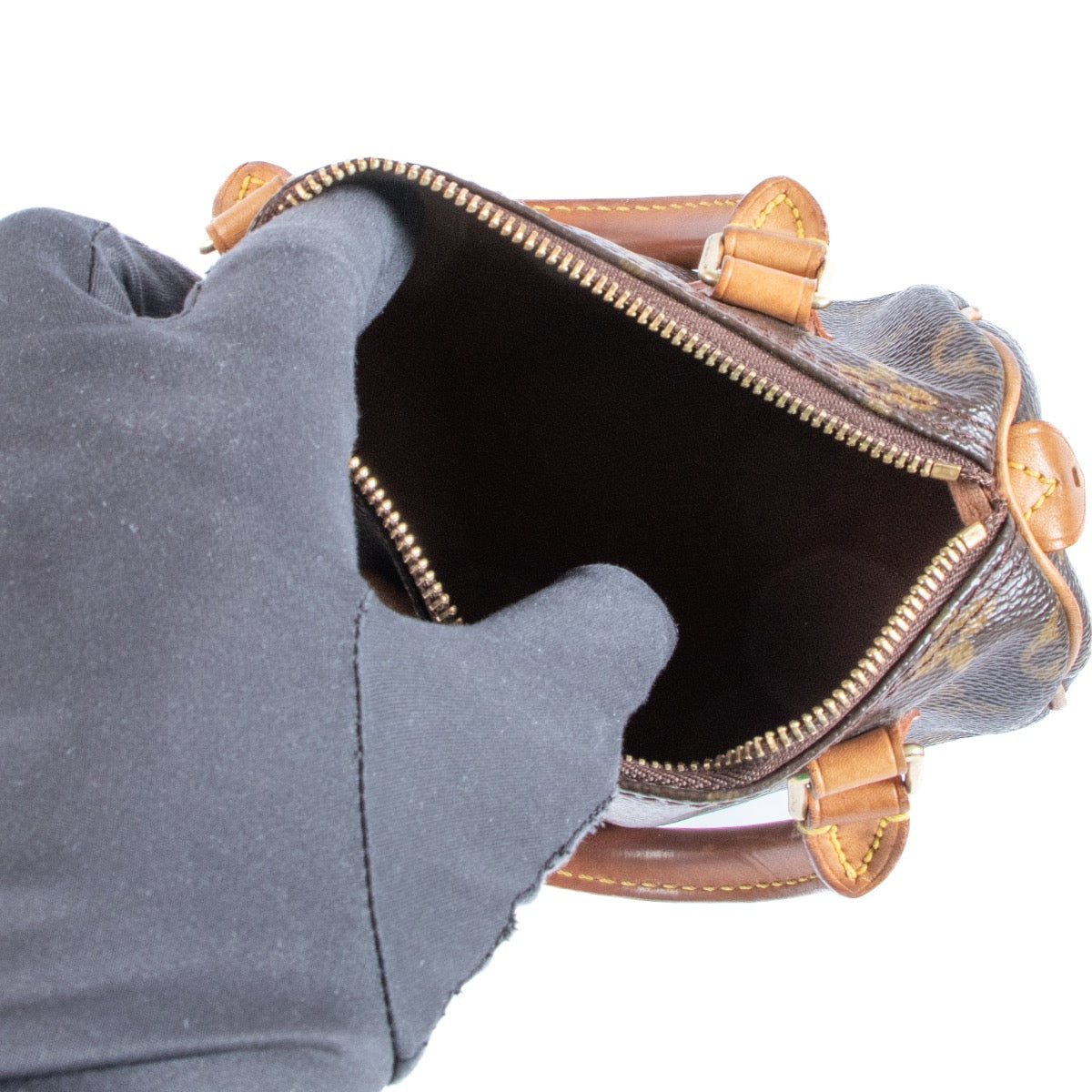 Buy an authentic second hand Louis Vuitton Monogram Speedy Nano Crossbody in very good condition at Labellov.