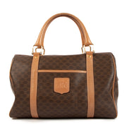 Celine Macadam Triomphe Canvas Vintage Small Boston Bag