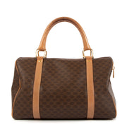 Celine Macadam Triomphe Canvas Vintage Small Boston Bag
