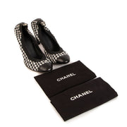 Chanel Black Checkered Pumps