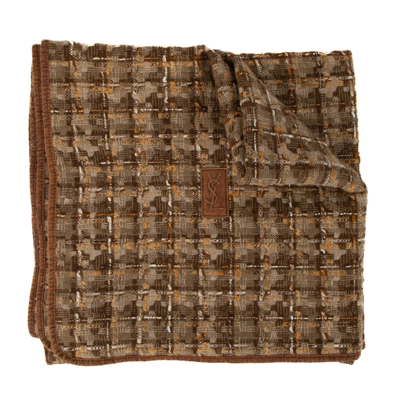 Saint Laurent Vintage Veelkleurige Tweed Plaid