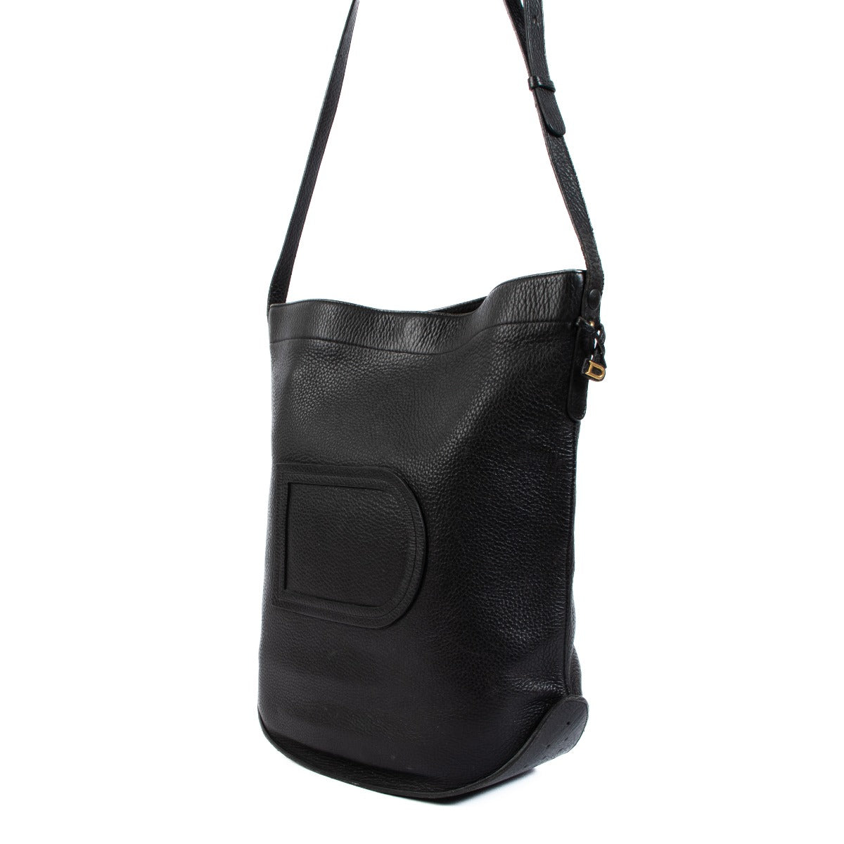 Delvaux Black Leather Le Pin Crossbody Bag
