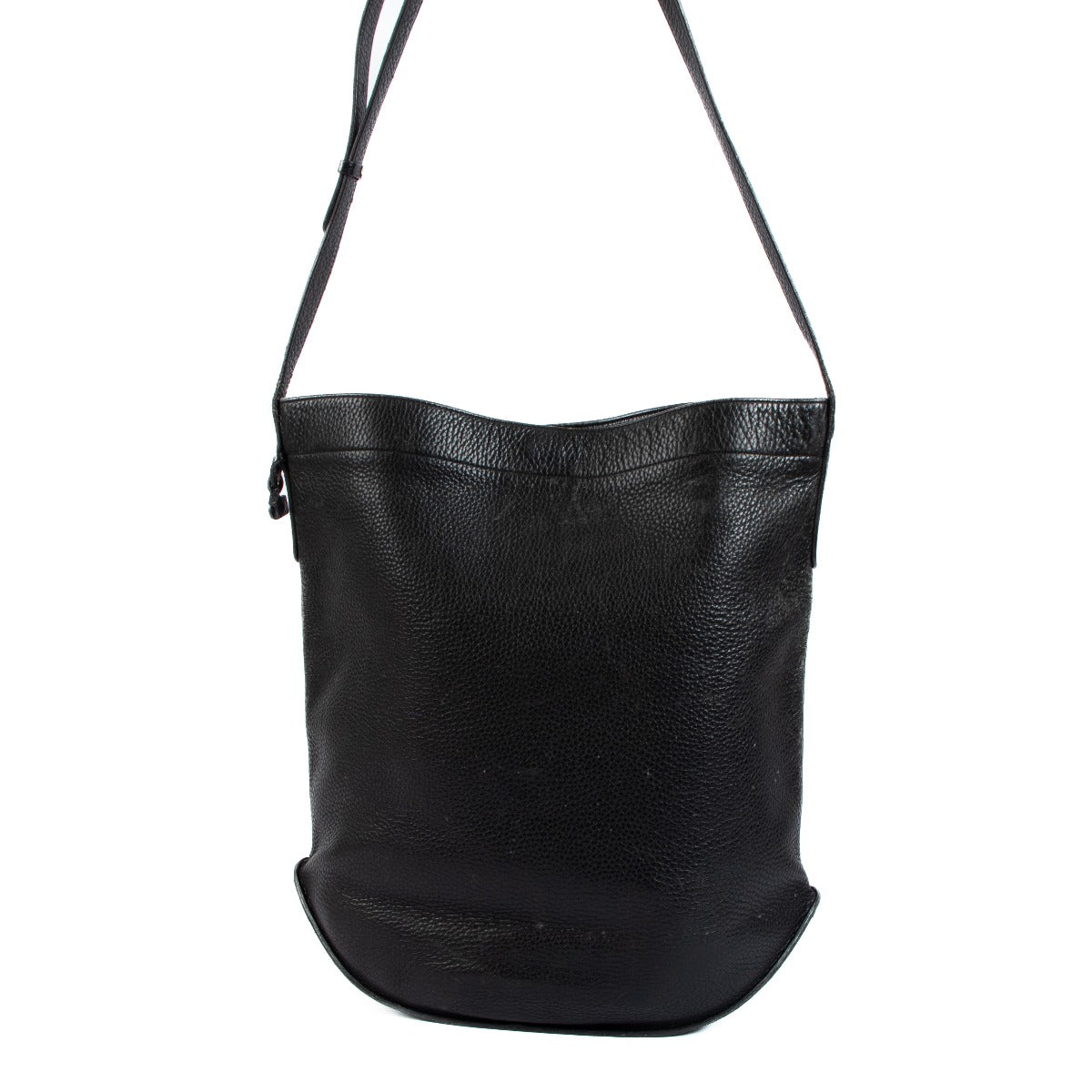 Delvaux Black Leather Le Pin Crossbody Bag
