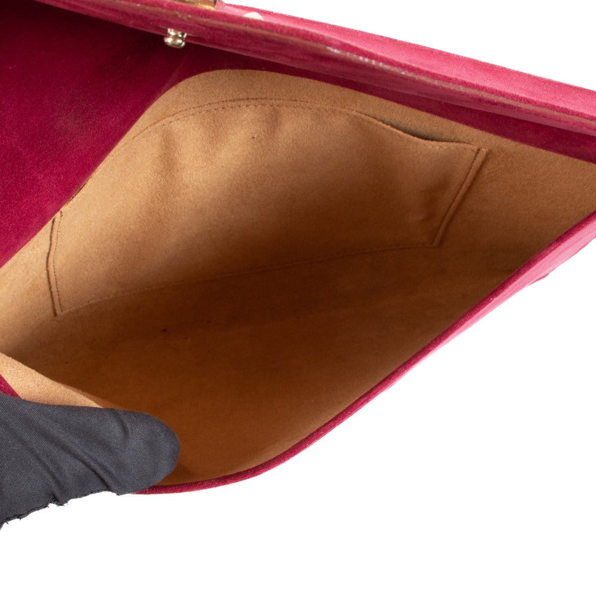 Jimmy Choo Burgundy Suede Clutch