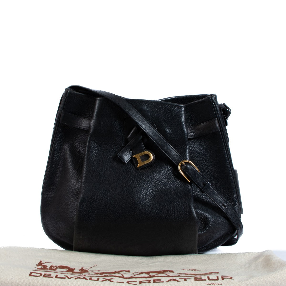 Delvaux Black Banniere Crossbody Bag