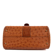 Buy an authentic Delvaux Brillant MM Brandy Ostrich Leather on LabelLov.com