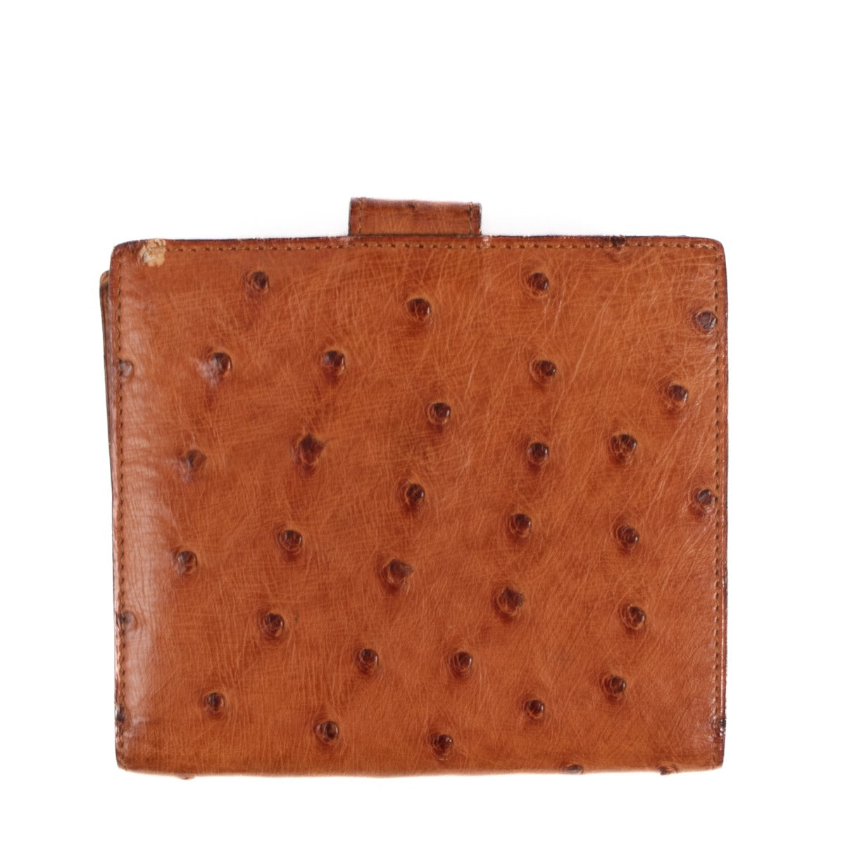 Delvaux Brillant MM Brandy Struisvogelleer