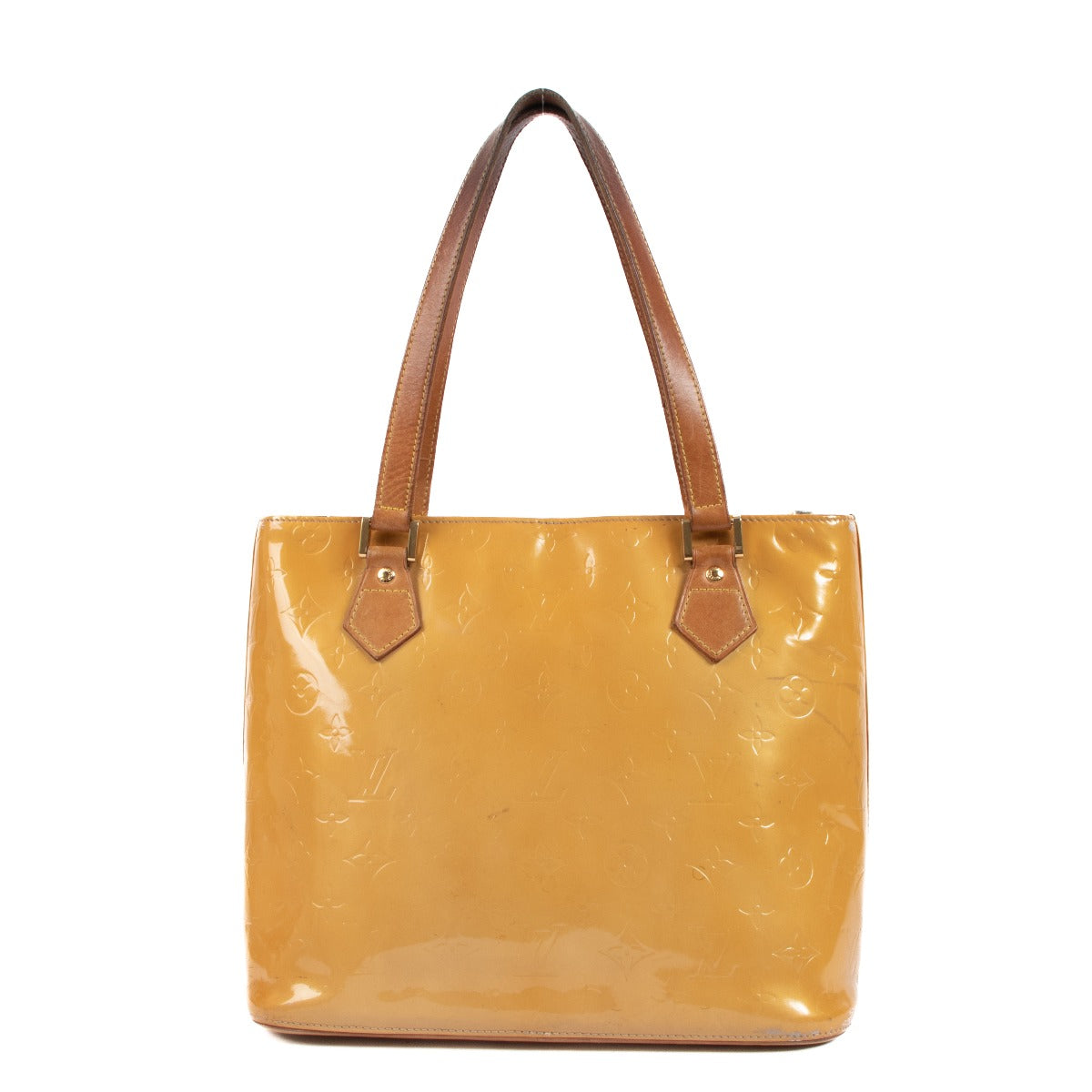 Sac cabas Louis Vuitton Houston en cuir verni Monogram mangue