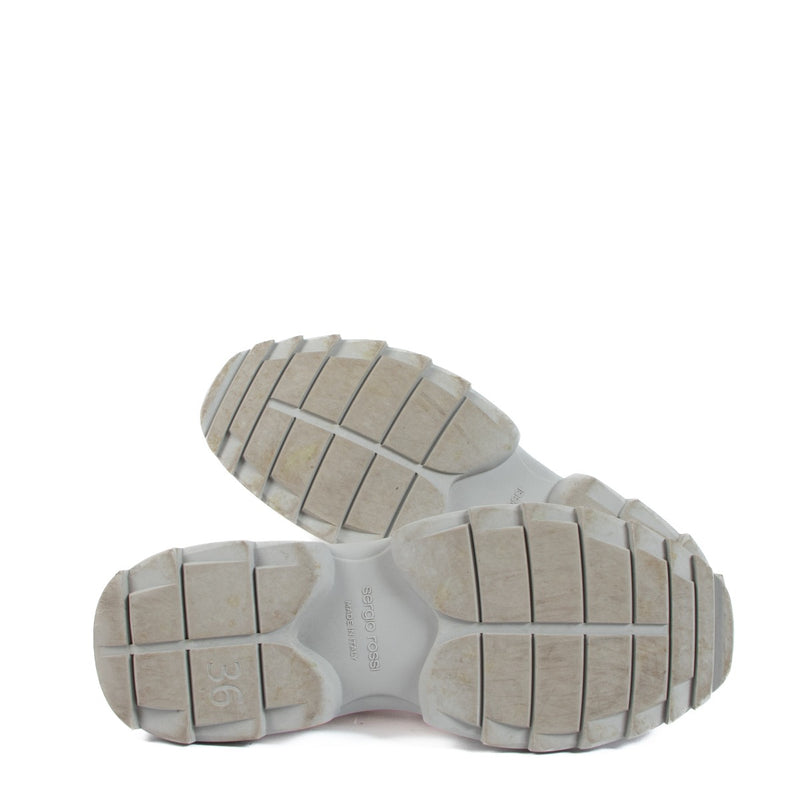 Sergio Rossi Witte Extreme Logo Sneakers - Maat 36