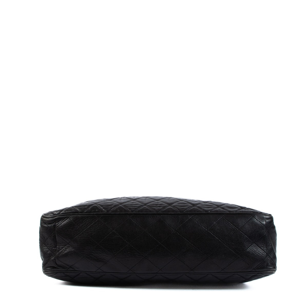 Grand cabas Chanel vintage en cuir de veau noir
