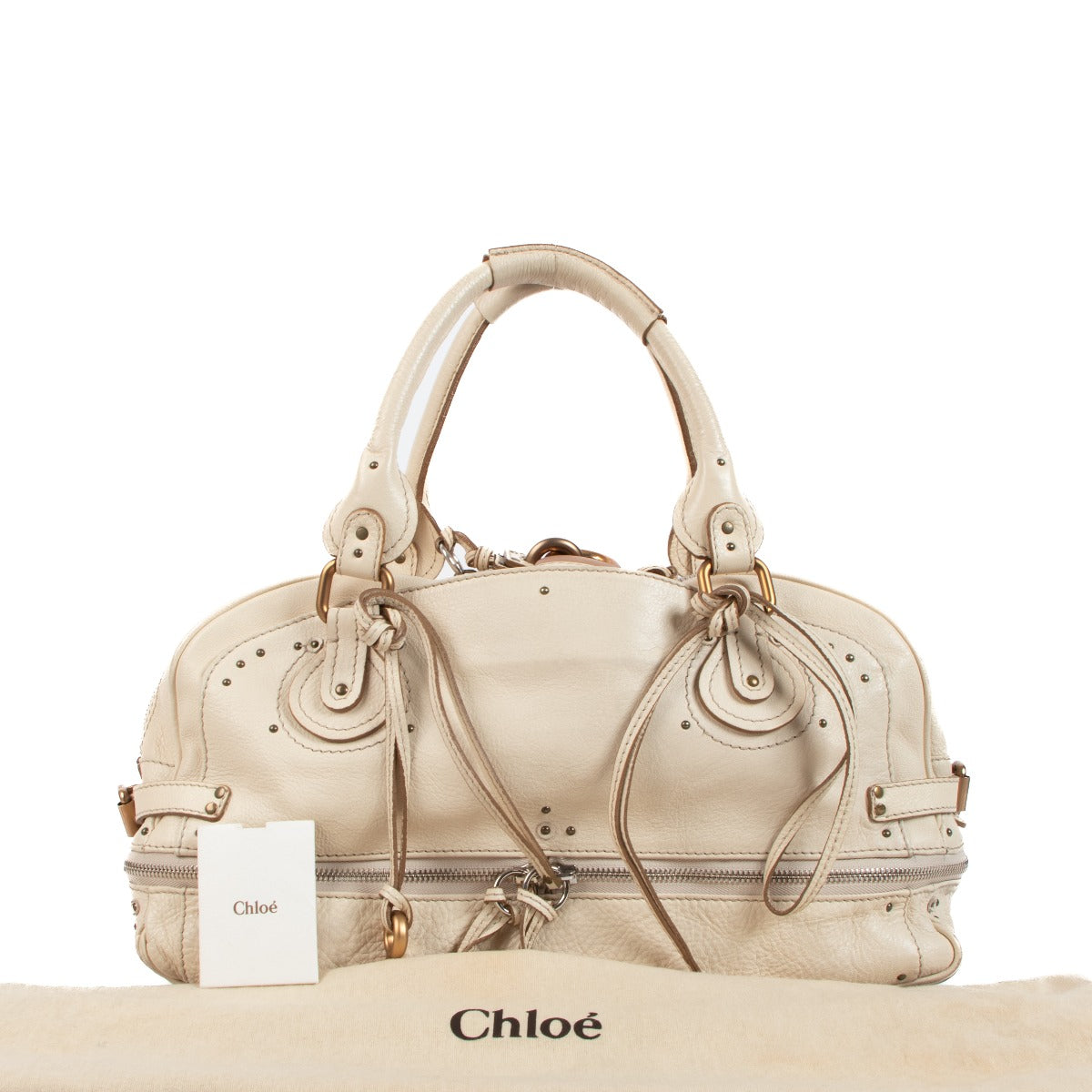 Chloé Paddington Large Double Zipper Handbag