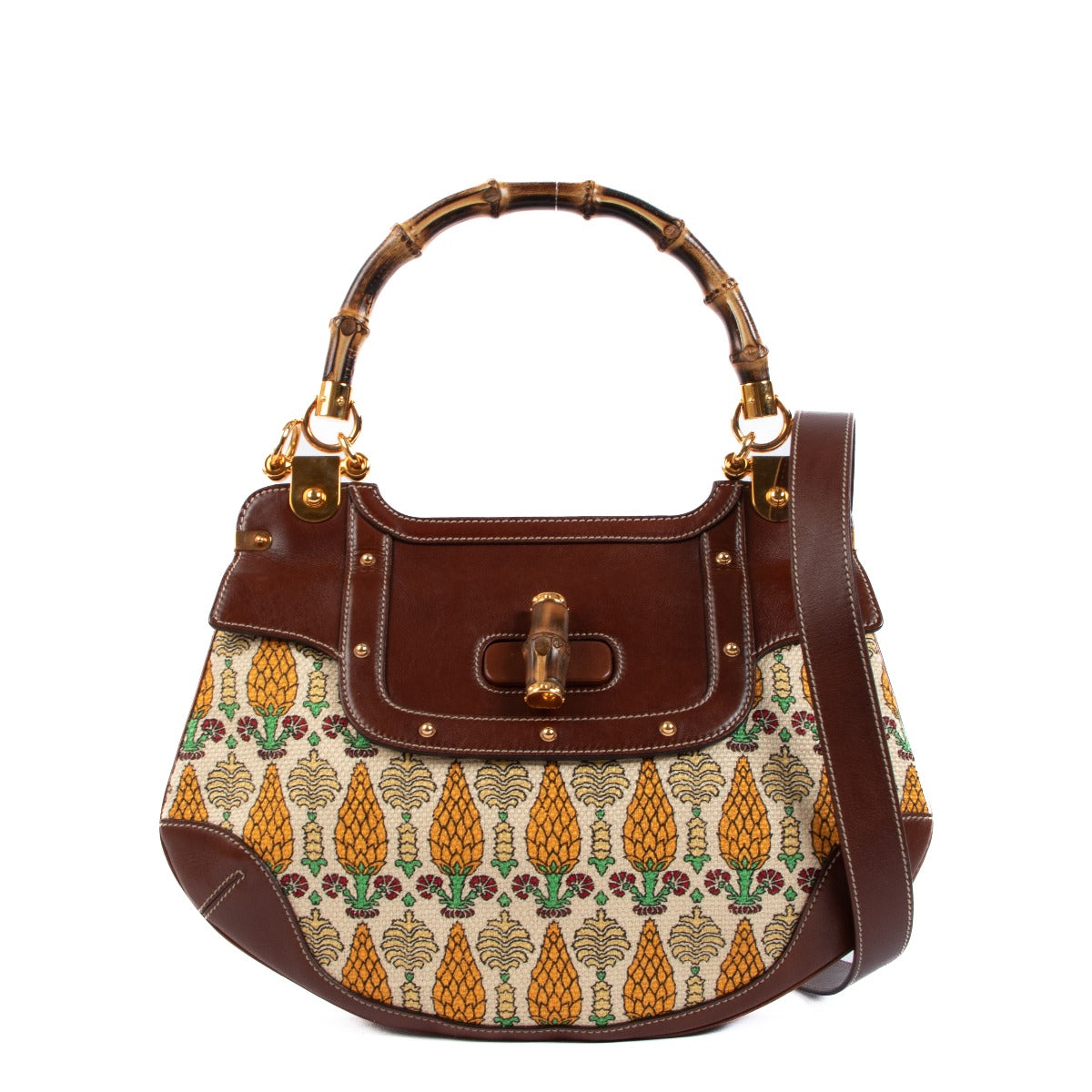 Authentic second hand vintage Gucci Pigna Ananas Pineapple Peggy Bag on www.labellov.com