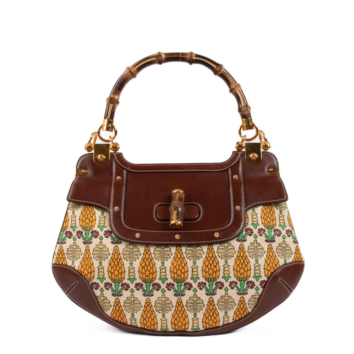 Authentic second hand vintage Gucci Pigna Ananas Pineapple Peggy Bag on www.labellov.com