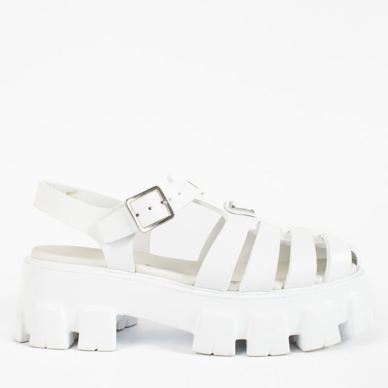 authentic preloved Prada White Chunky Sandals - size 39 on Labellov.com