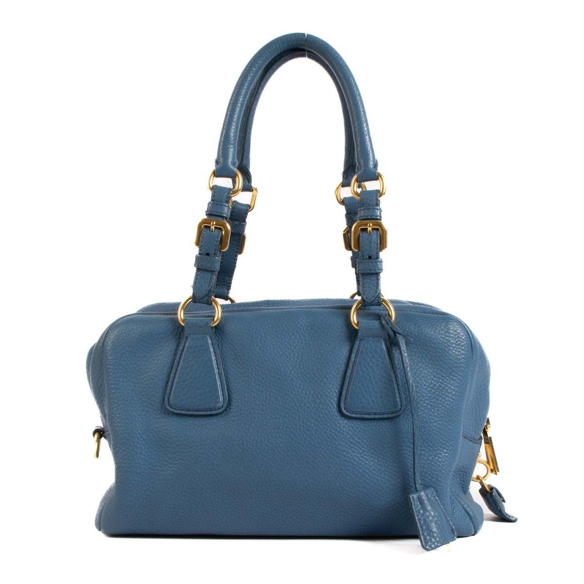 Prada Cobalto Blue Vitello Daino Tote Bag