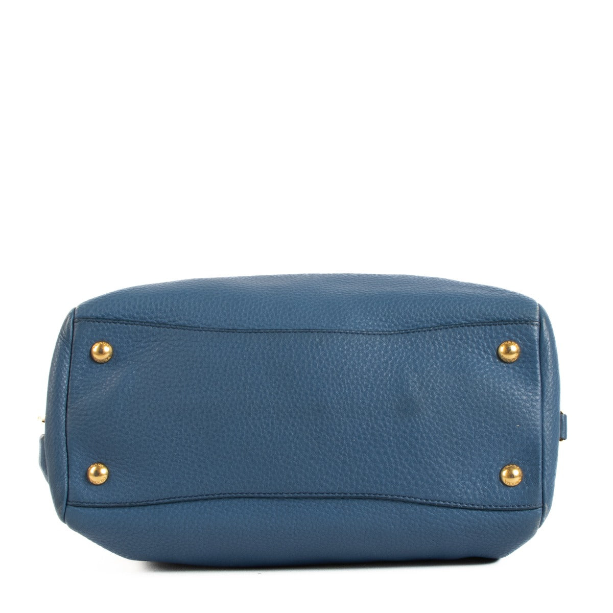 Prada Cobalto Blue Vitello Daino Tote Bag