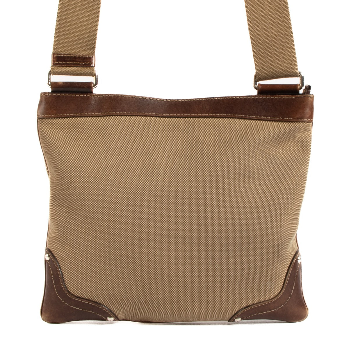 Prada Bruine Logotas van Jacquardstof