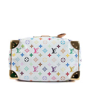 Authentic Vintage Second hand Pre-owned Louis Vuitton Takashi Murakami White Monogram Multicolore Speedy 30 bag on Labellov.com