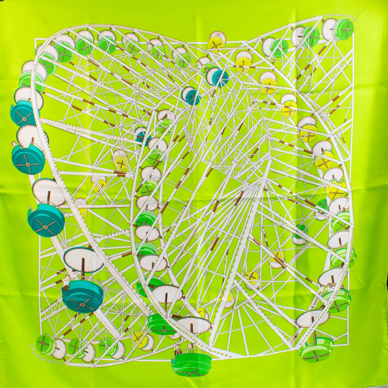 shop 100% authentic second hand Hermès Grande Roue Silk Scarf on Labellov.com