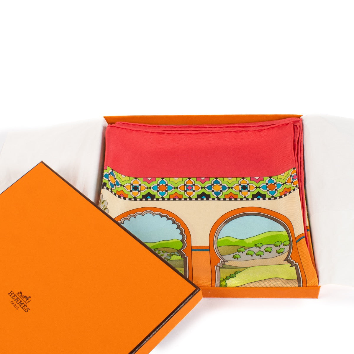 shop 100% authentic second hand Hermès Les Jardins d'Andalousie Silk Scarf on Labellov.com
