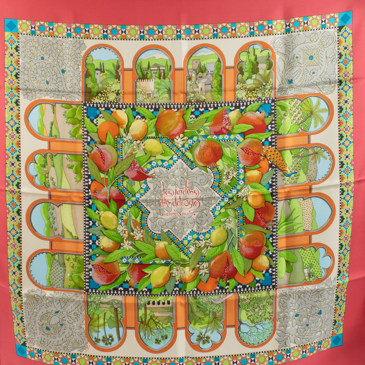 shop 100% authentic second hand Hermès Les Jardins d'Andalousie Silk Scarf on Labellov.com