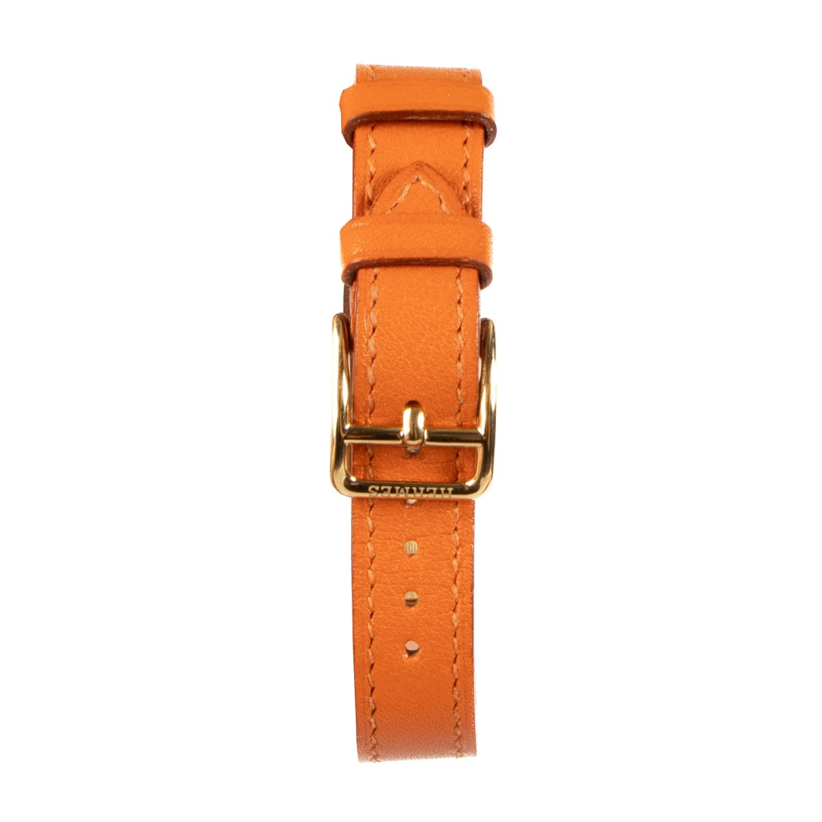 Shop safe online at Labellov in Antwerp, Brussels and Knokke this 100% authentic second hand Hermès Orange Gold Kelly watch