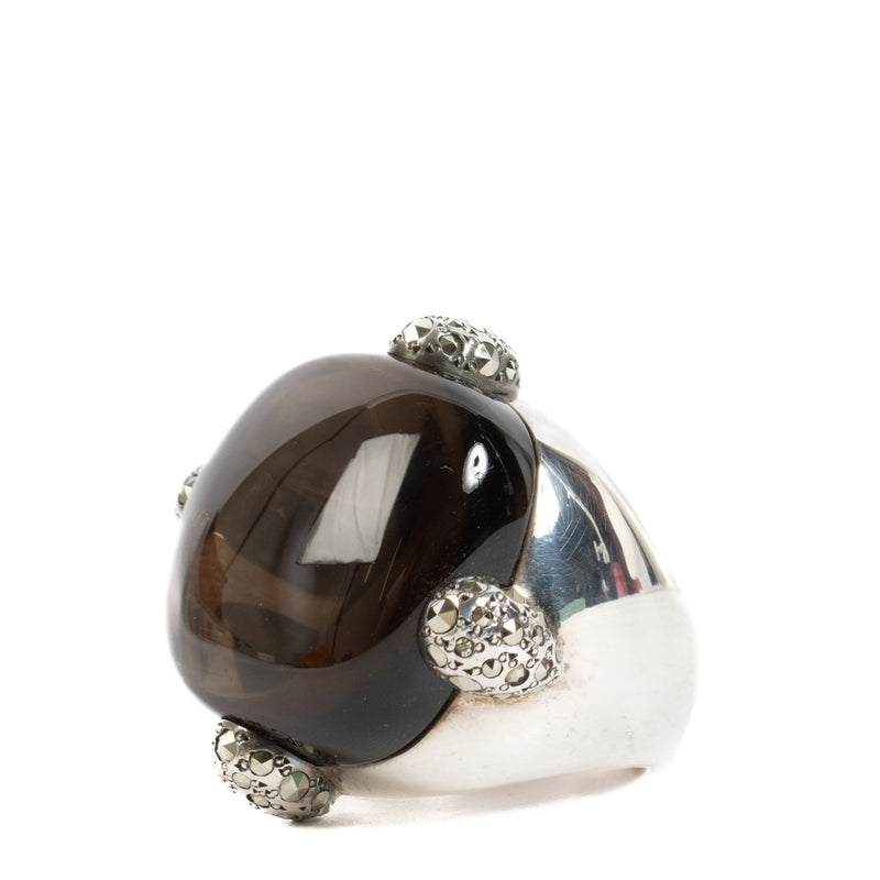 shop 100% authentic second hand Pomellato 67 Silver Griffes Ring - Size 55 on Labellov.com