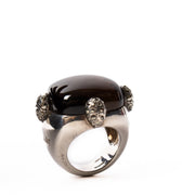 shop 100% authentic second hand Pomellato 67 Silver Griffes Ring - Size 55 on Labellov.com