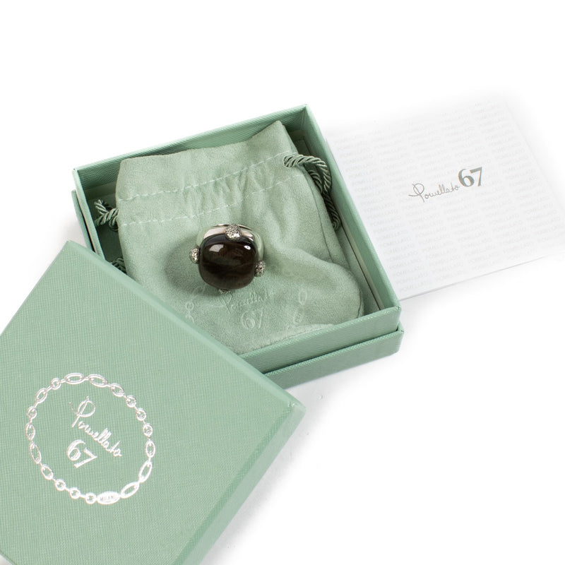 shop 100% authentic second hand Pomellato 67 Silver Griffes Ring - Size 55 on Labellov.com