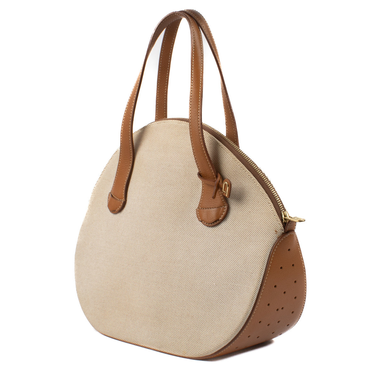 Delvaux Sourire Toile De Fauve Bag aan de beste prijs bij Labellov tweedehands luxe in Antwerpen en Knokke.
