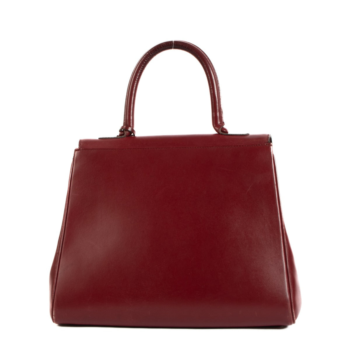 Delvaux Brillant MM Vintage Burgundy Box Calf