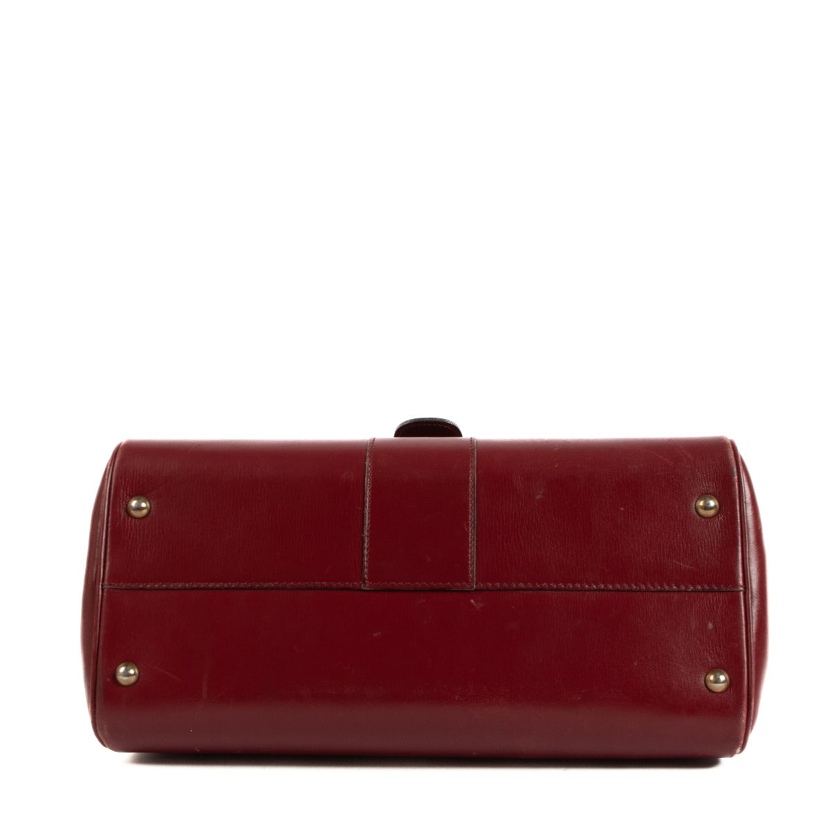 Delvaux Brillant MM Vintage Burgundy Box Calf