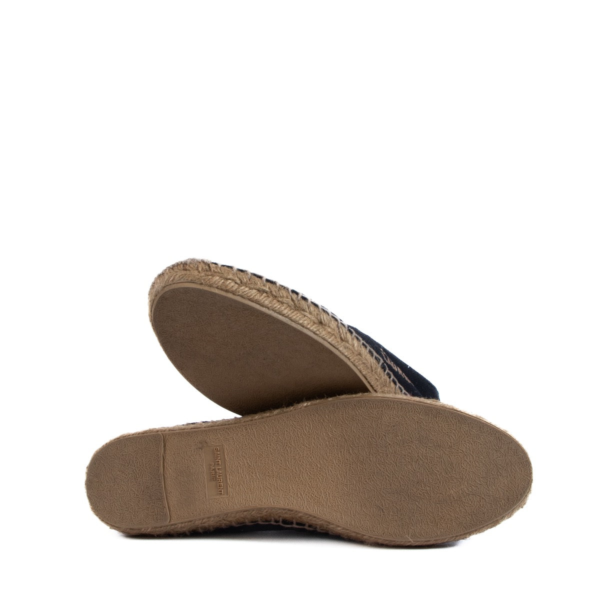 Shop 100% authentic Saint Laurent Black Cotton Espadrilles - Size 38,5 on Labellov.com