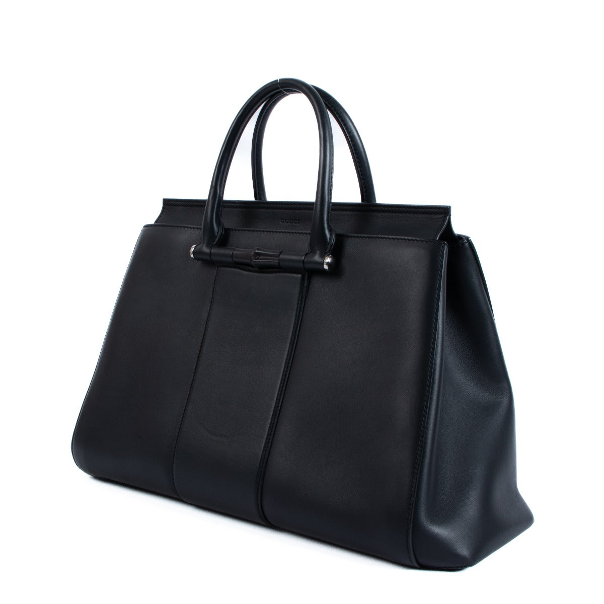 Gucci Zwarte Lady Bamboo Tote Tas