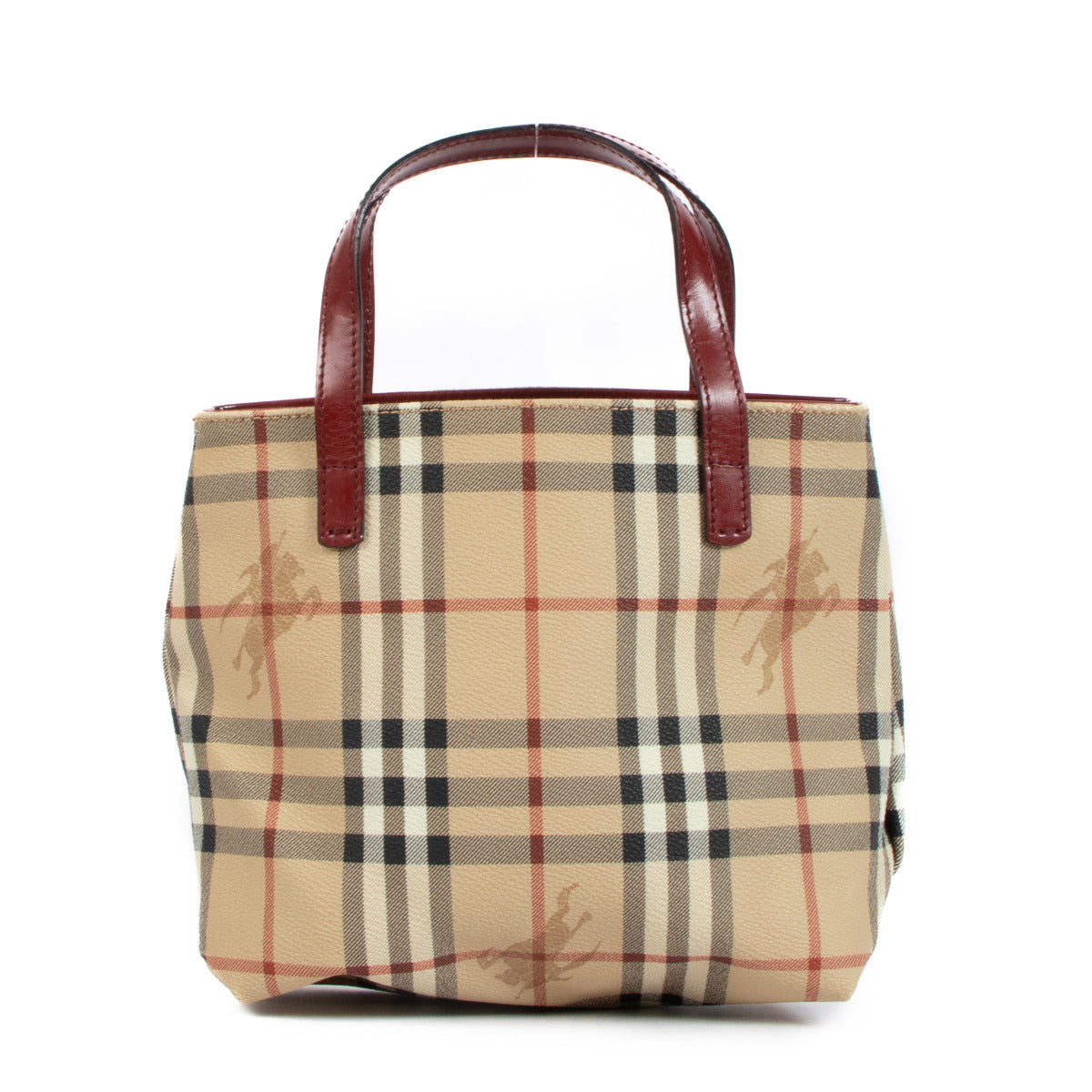Burberry Beige Nova Check Compact Tote Bag