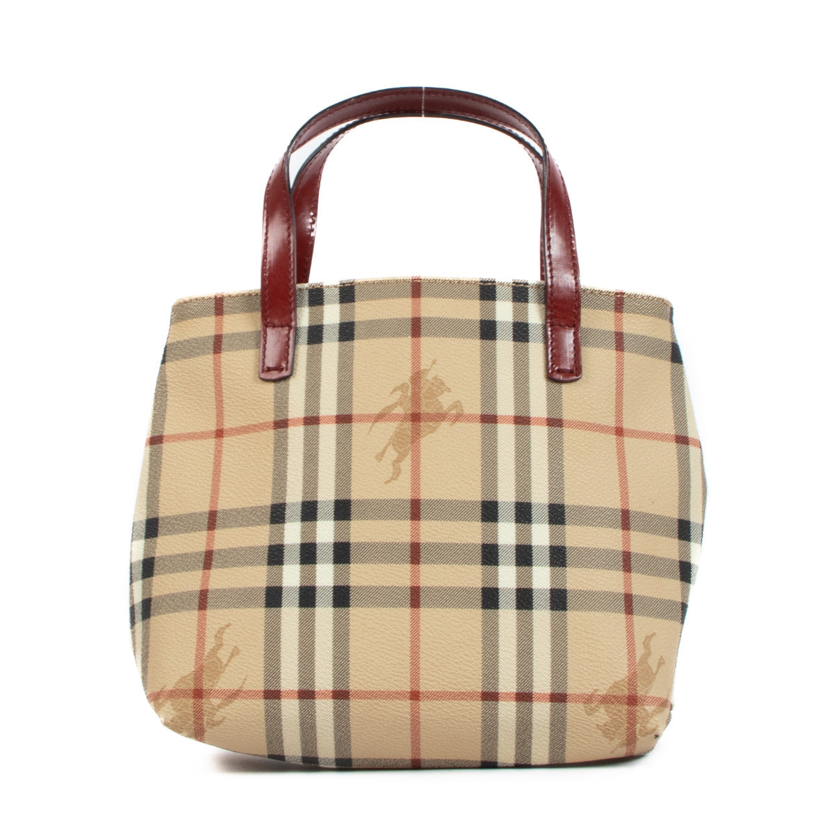 Burberry Beige Nova Check Compacte Draagtas