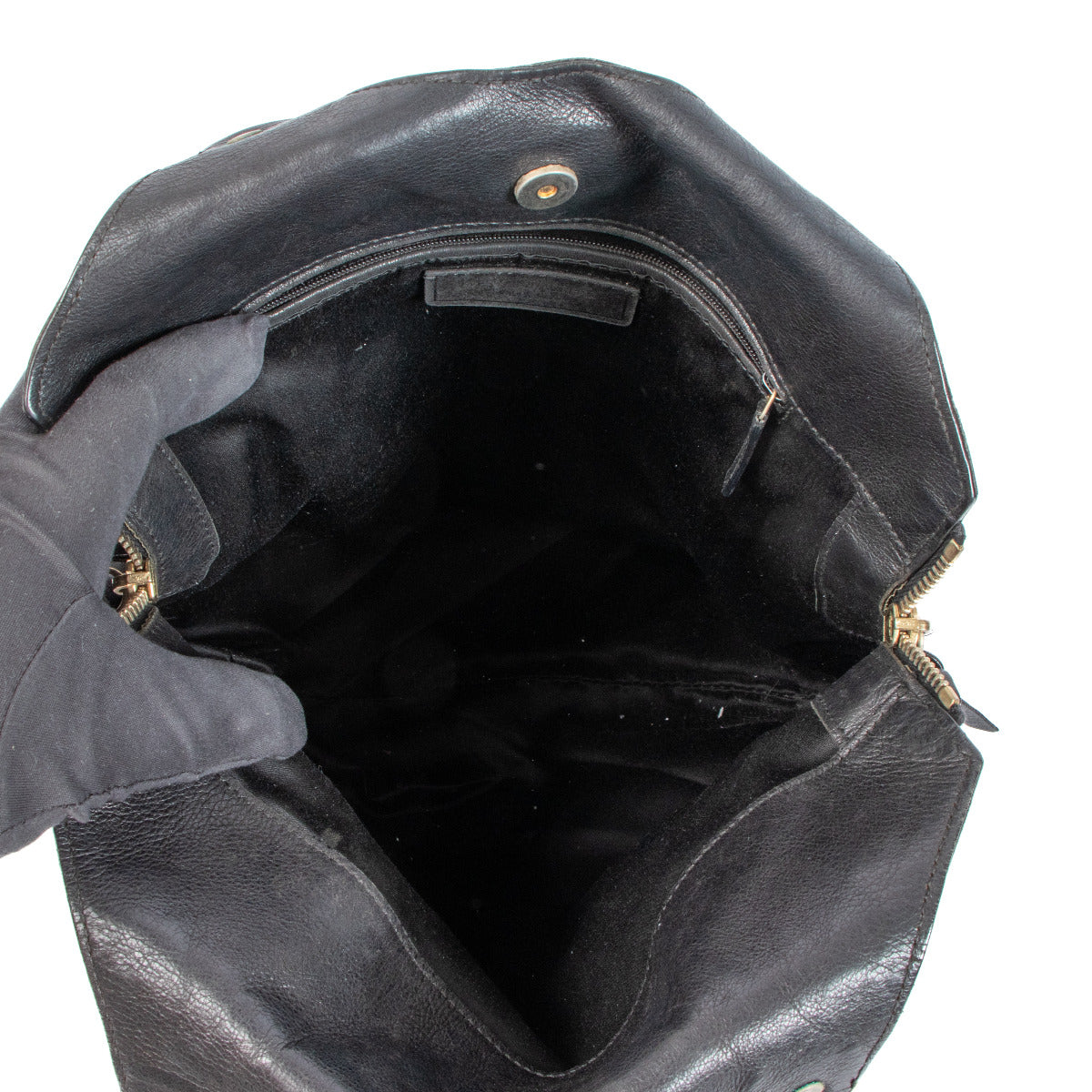 Sac cabas petit modèle Tribute d'Yves Saint Laurent en cuir de veau noir