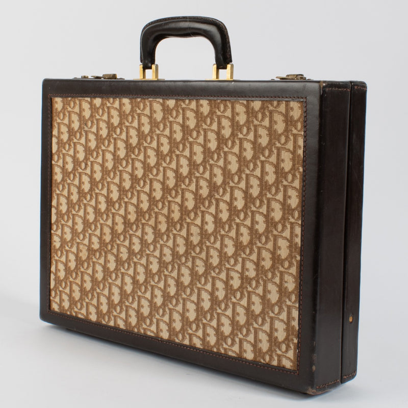 Authentic second hand Christian Dior Brown Oblique Briefcase on Labellov.com