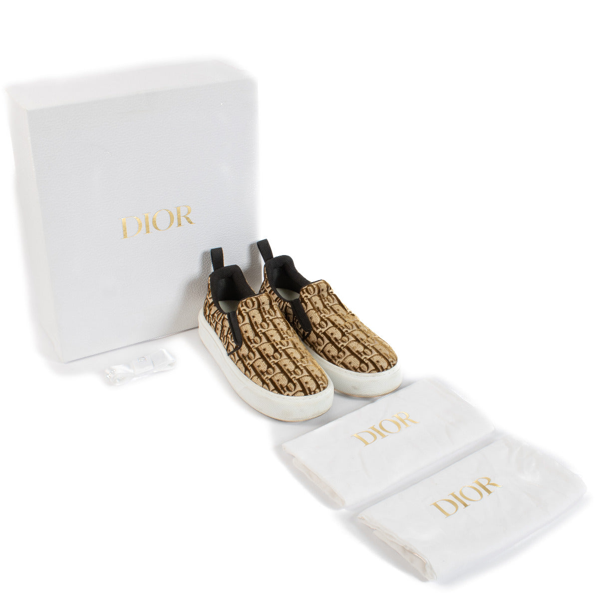 Christian Dior Monogram Brown Sneakers - Size 36,5